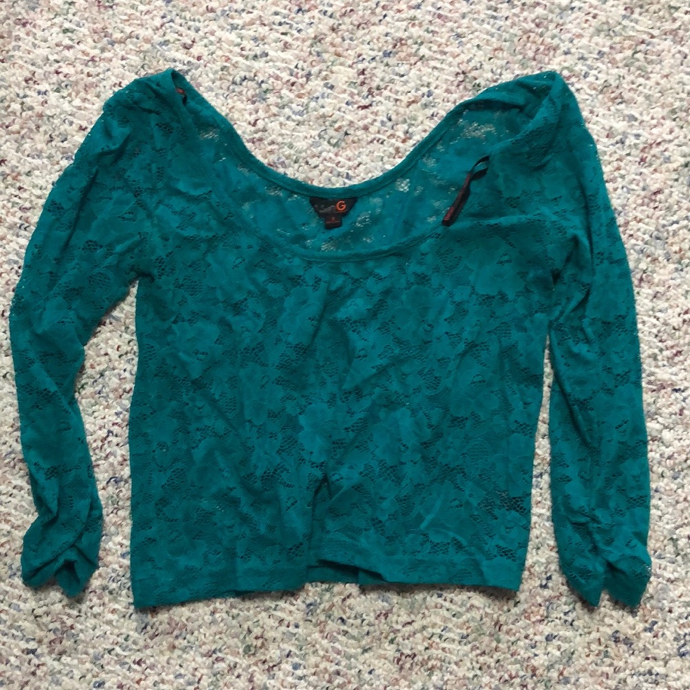 Guess lace crop top